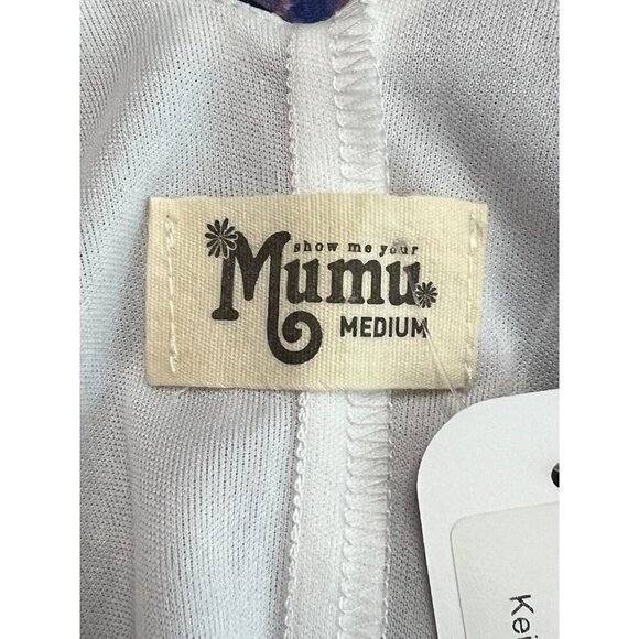 Show Me Your Mumu‎ Kiersten Purple Blue Haze Maxi Dress Size M V-Neck Hi-Lo Hem - Picture 9 of 16